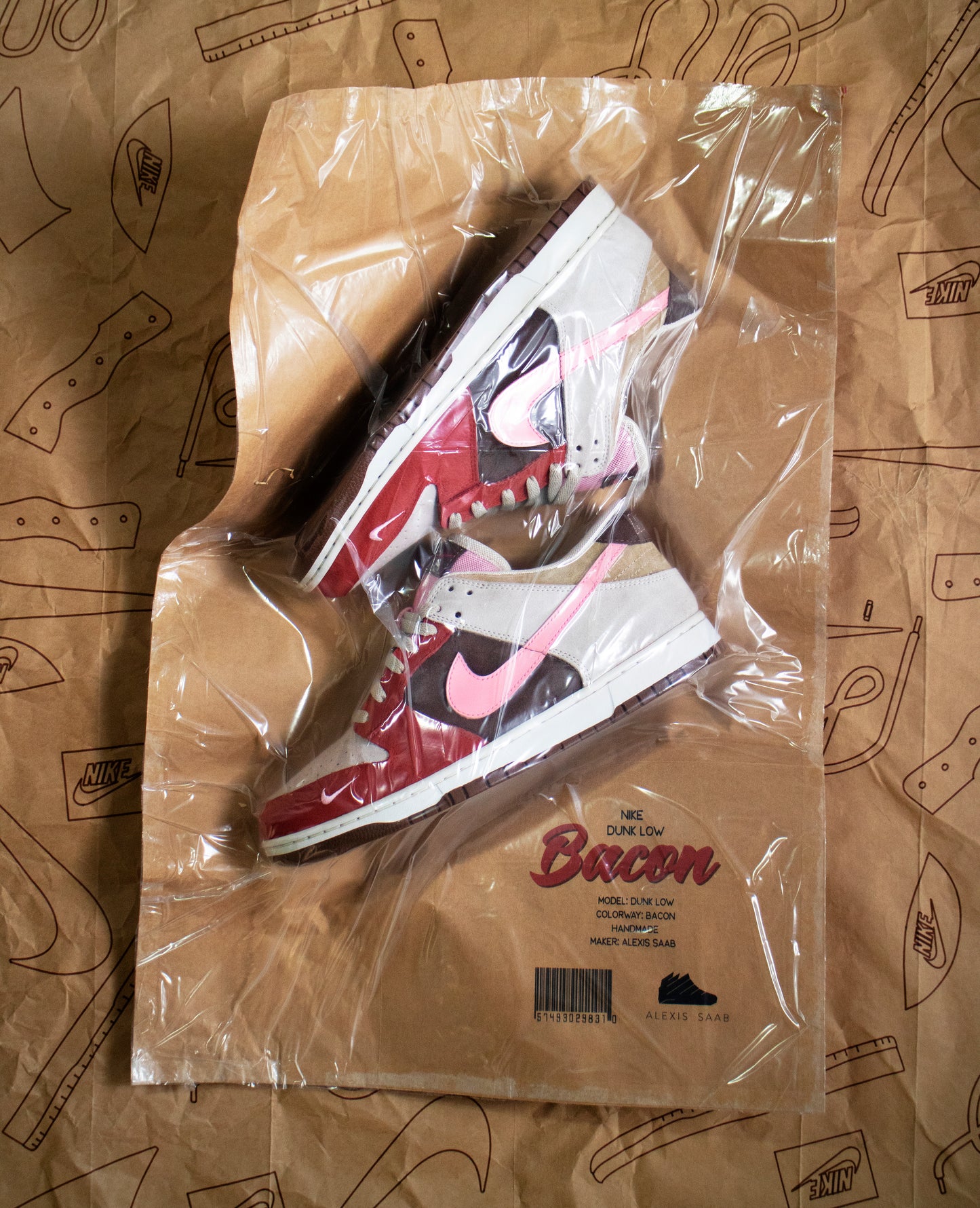 Handmade Dunk Low "Bacon"